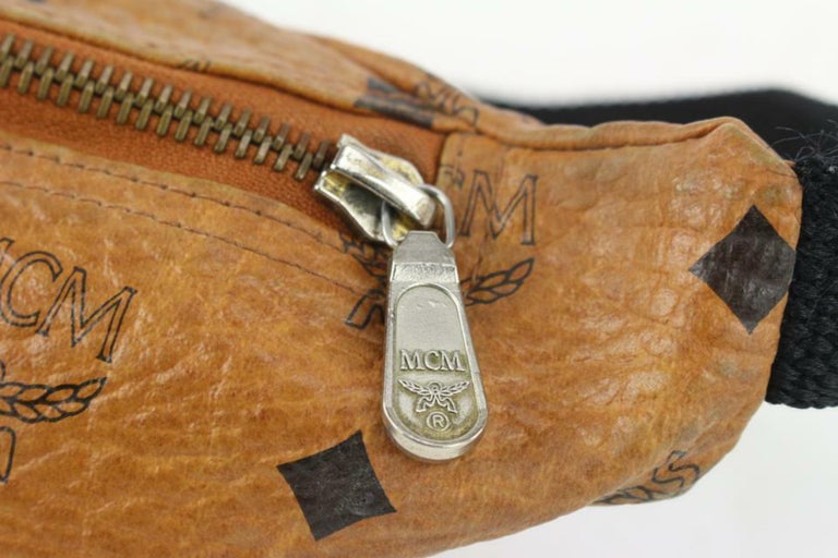 MCM Cognac Monogram Visetos Bum Bag Belt Bag Fanny Pack 24MCM26a For