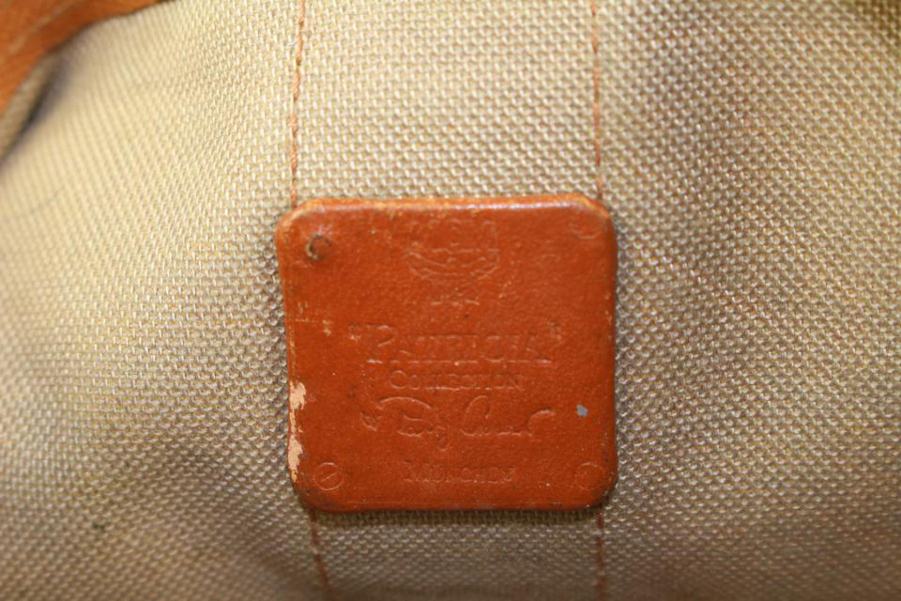 MCM Cognac Monogram Visetos Bum Bag Belt Bag Fanny Pack 927mcm41 3