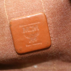 MCM Cognac Monogram Visetos Fanny Pack Waist Pouch Bum Bag  863379