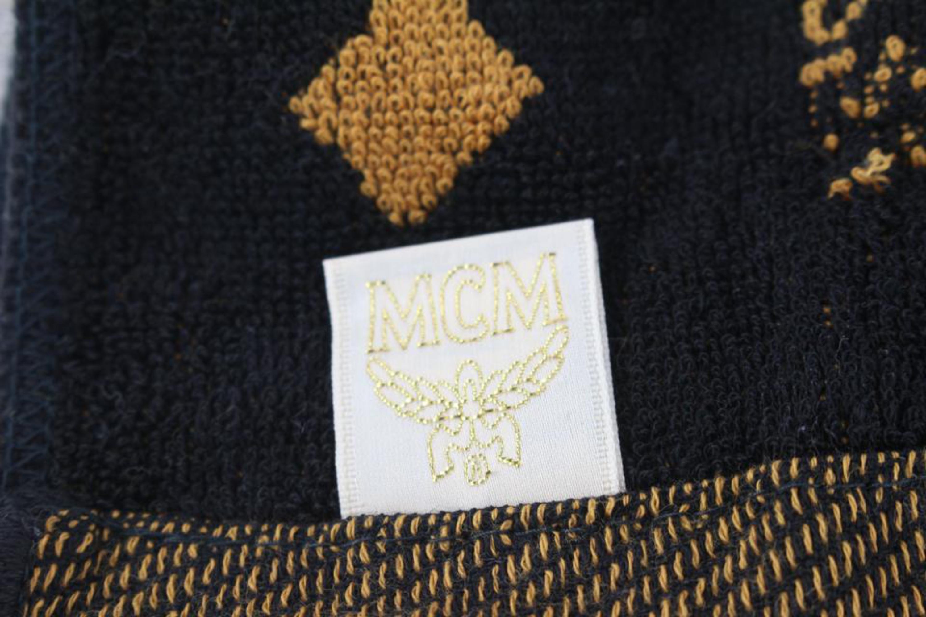 MCM Cognac Monogram Visetos Towel Set 1029m43 For Sale 5
