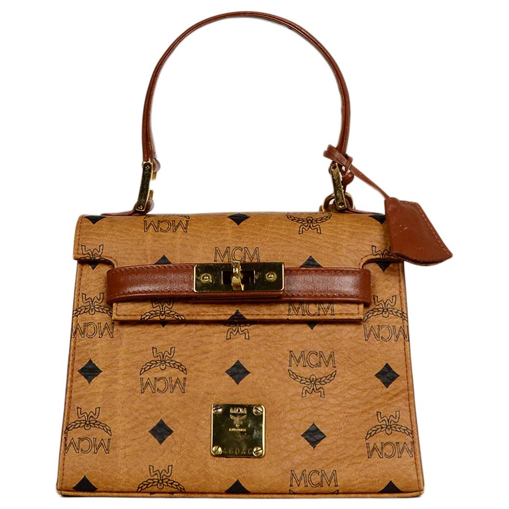 Vintage MCM Munchen Kelly Birkin Style Bag