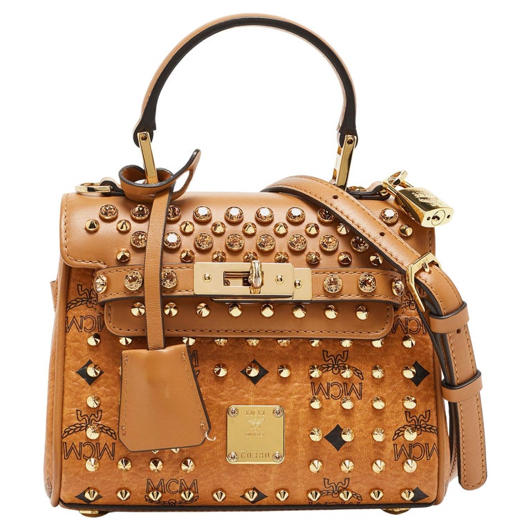 Mcm Heritage Mcm Tasche Verkaufen MCM Cognacfarbene Visetos