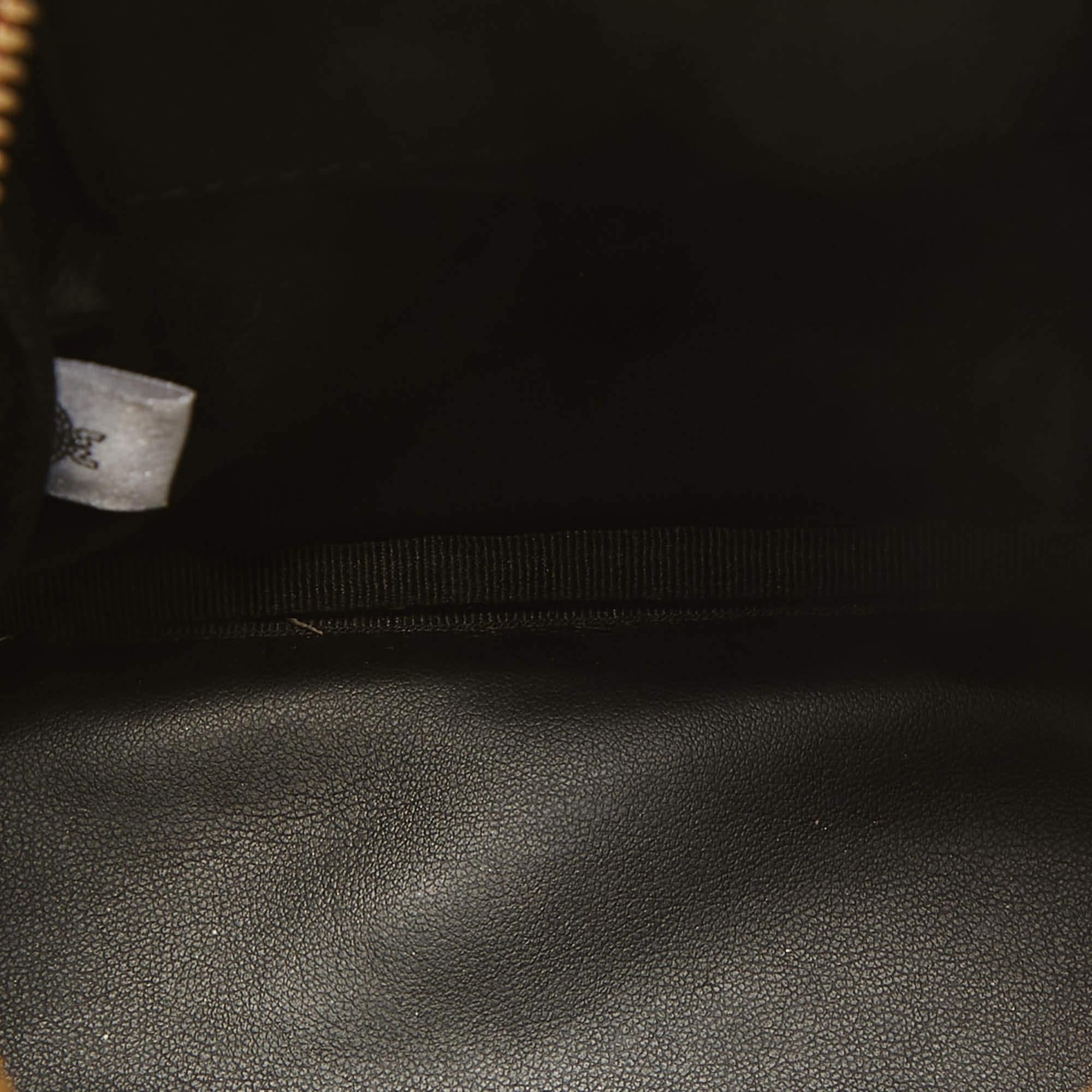 MCM Cognac Visetos Coated Canvas Mini Studded Stark Bebe Boo Backpack 1