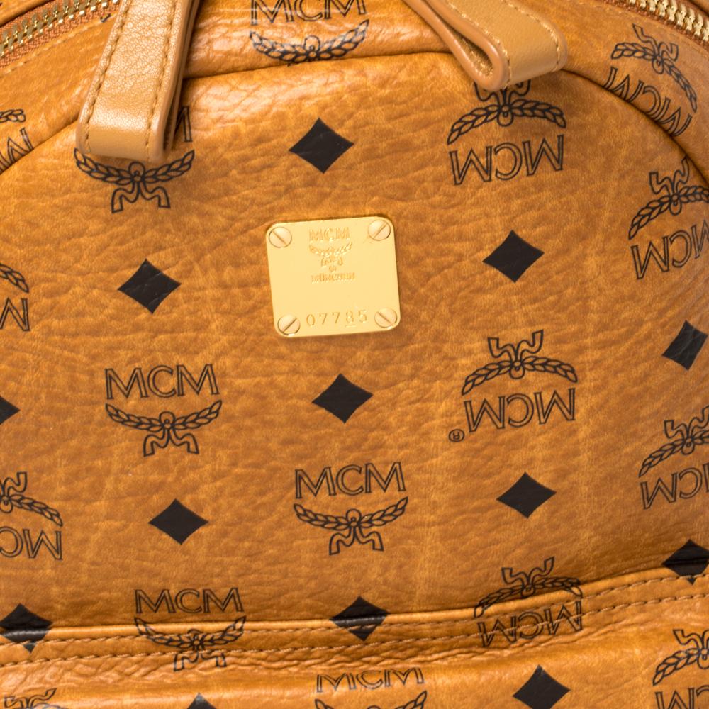 mcm backpack cognac