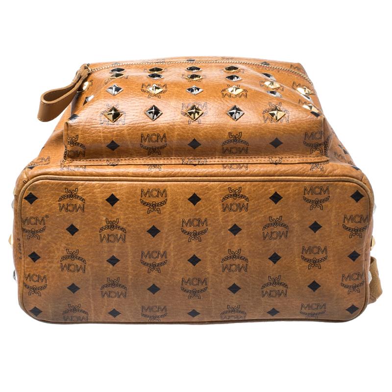 mcm studded backpack