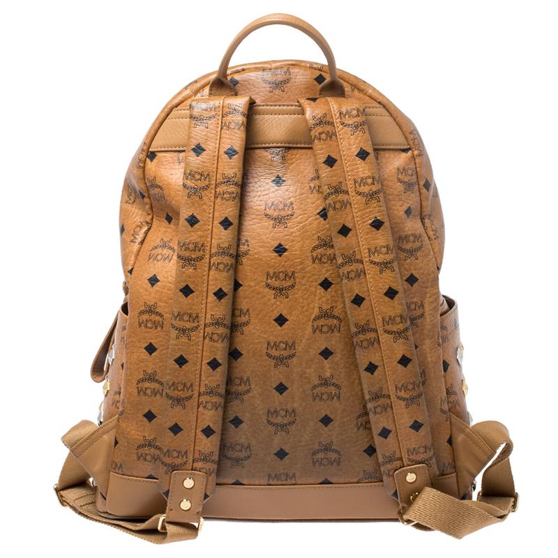 mcm backpack with studs