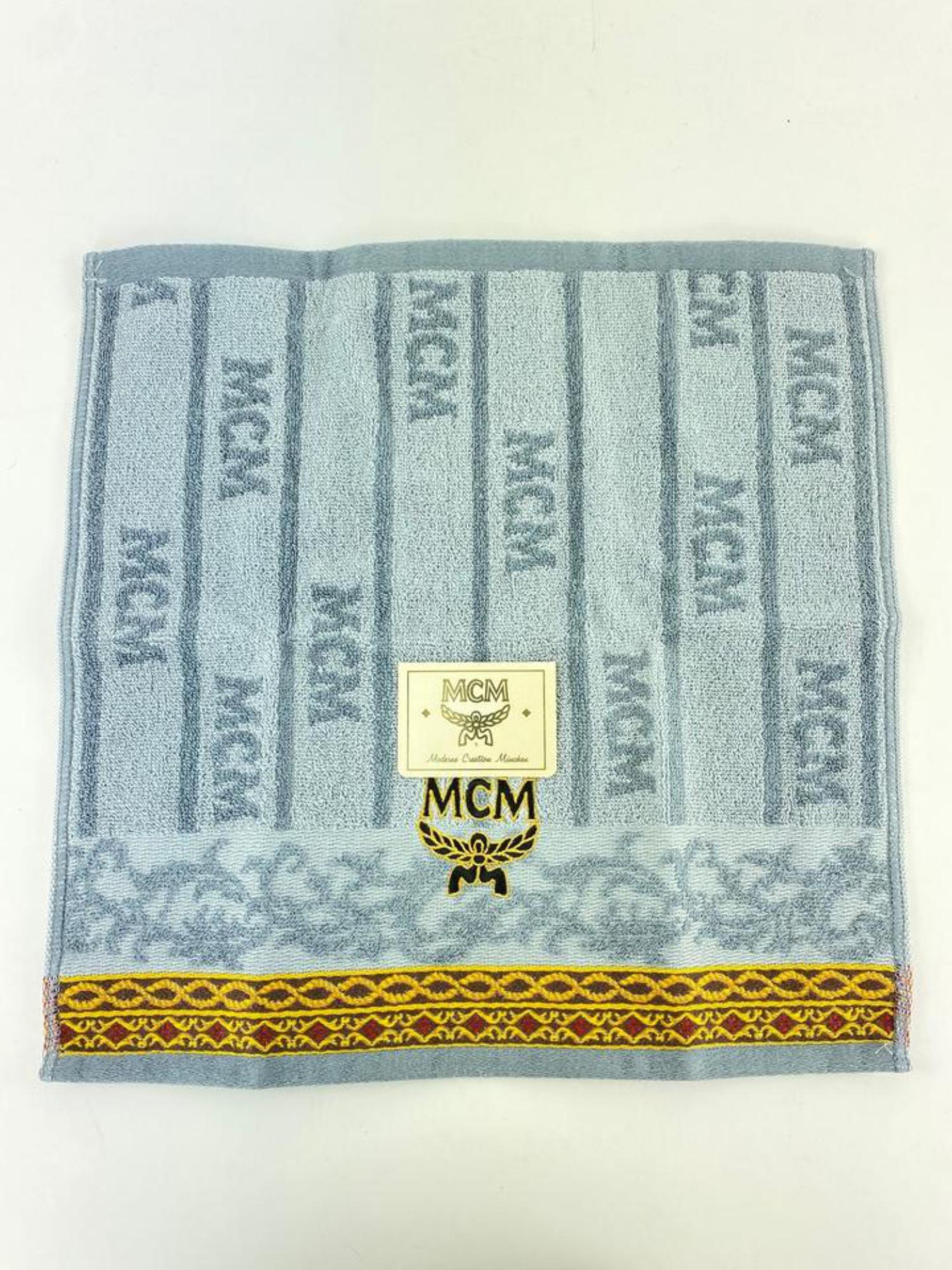 MCM Cognac x Blue Towel Set 1MCM1224 For Sale 2