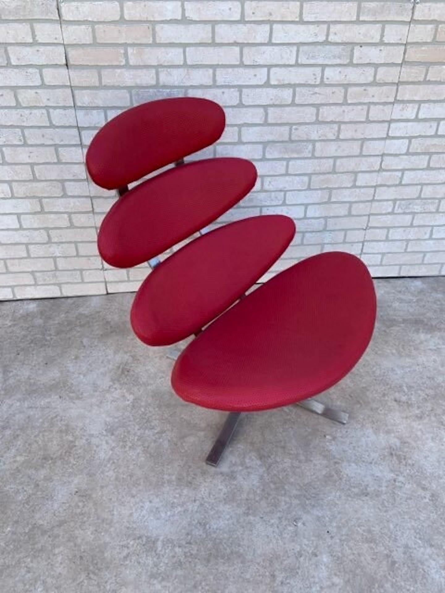 MCM Corona Chair von Paul Volther für Erik Jørgensen Neu gepolstert in Leder (Dänisch) im Angebot