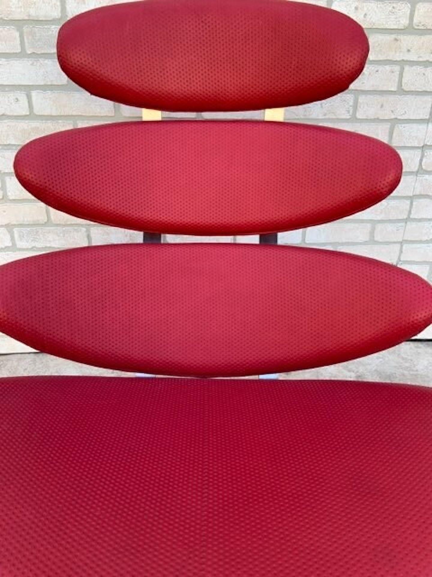 MCM Corona Chair von Paul Volther für Erik Jørgensen Neu gepolstert in Leder im Angebot 1