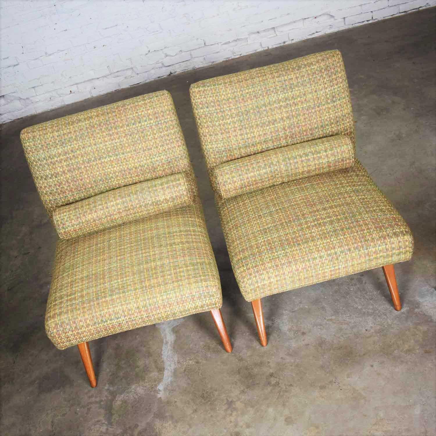 MCM Custom Craft Pair of Model 100 Planner Group Slipper Chairs by Paul McCobb 6