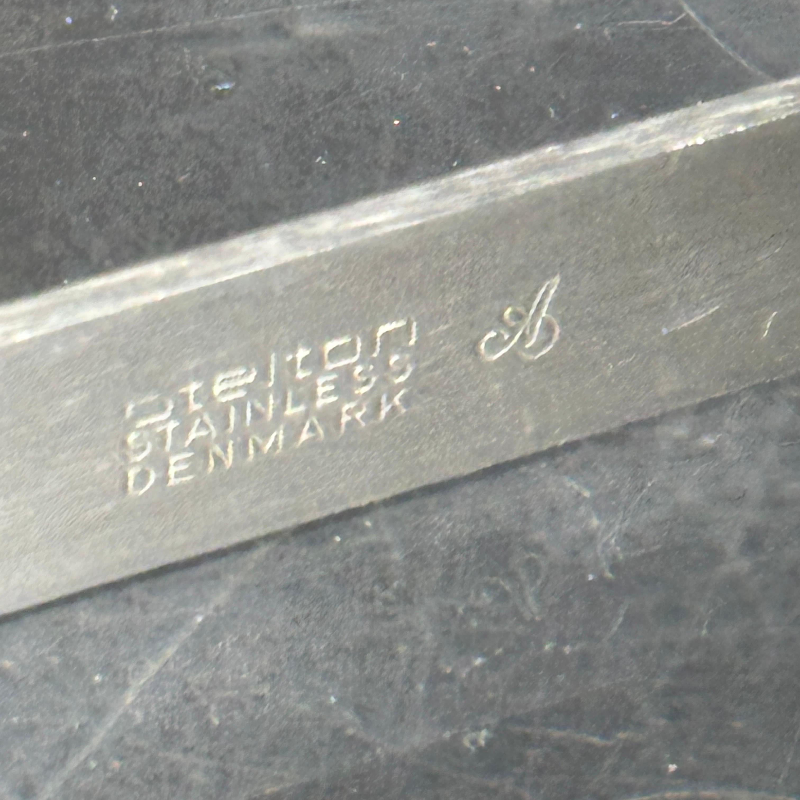 MCM Danés Stelton Georg Jensen Servir Utensilios de Bar mediados del siglo XX en venta