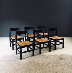 MCM Design "CARIMATE" Style Dining Chairs, Italy 1970's