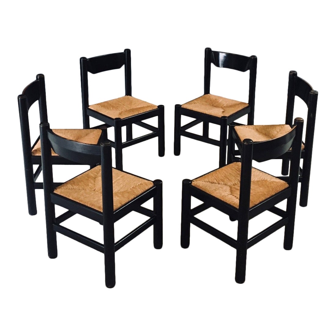 Chaises de salle à manger de style "CARIMATE" MCM Design, Italie, années 1970 en vente
