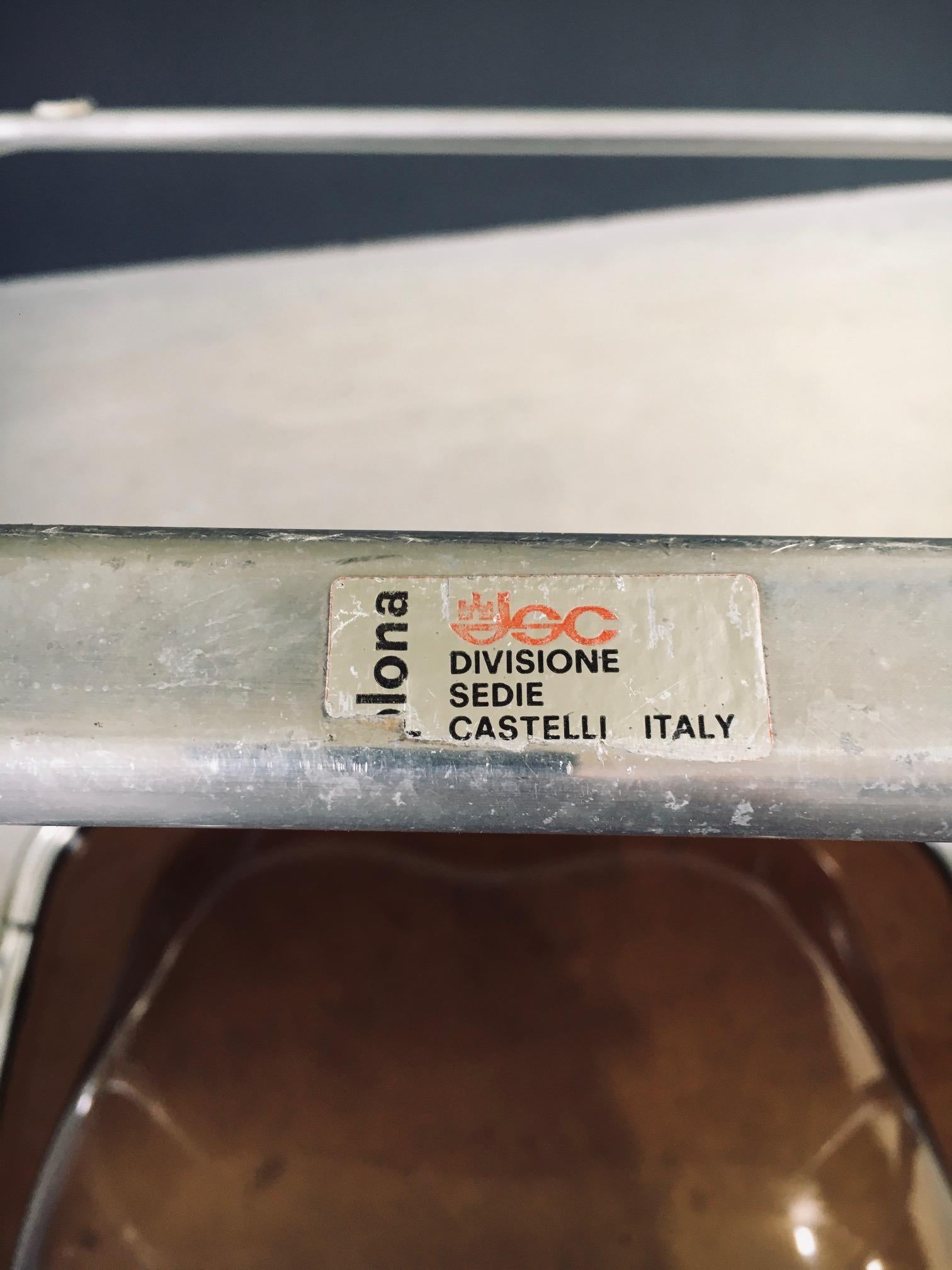 MCM Design PLONA Chair by Giancarlo Piretti for Castelli, Italy 1970's For Sale 13