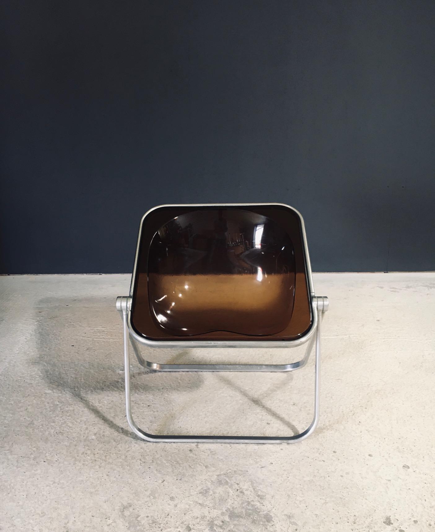 Italian MCM Design PLONA Chair by Giancarlo Piretti for Castelli, Italy 1970's For Sale