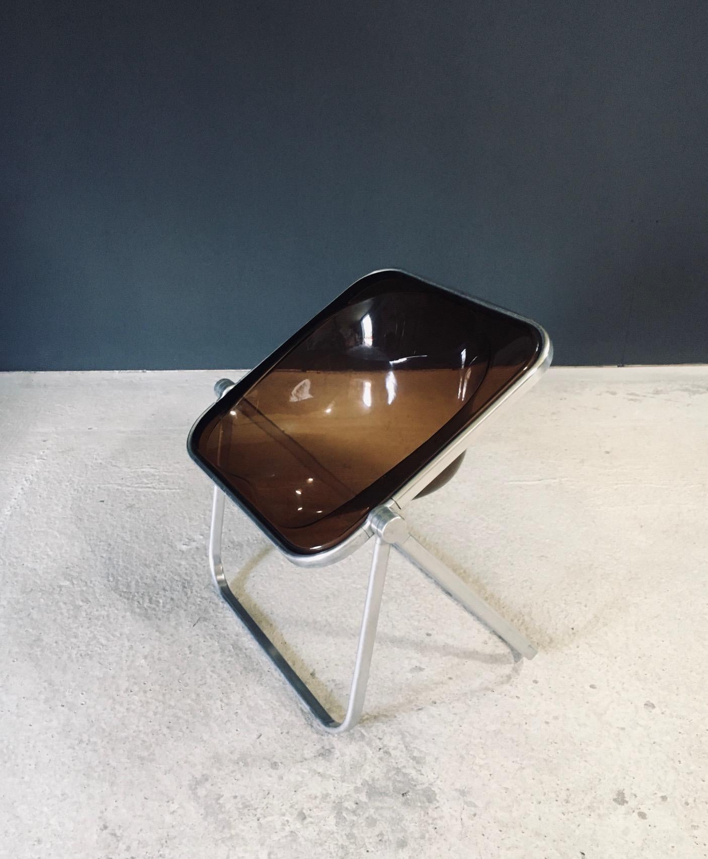 Late 20th Century MCM Design PLONA Chair by Giancarlo Piretti for Castelli, Italy 1970's For Sale