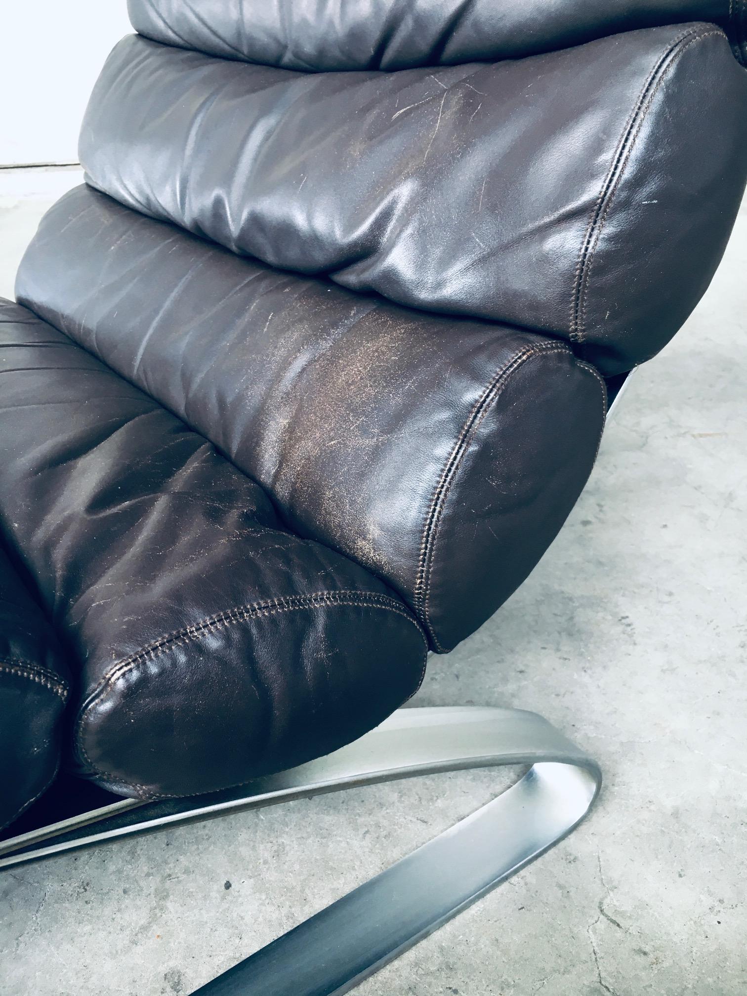 MCM Design SINUS Lounge Chair et Hocker by COR, Allemagne 1973 7