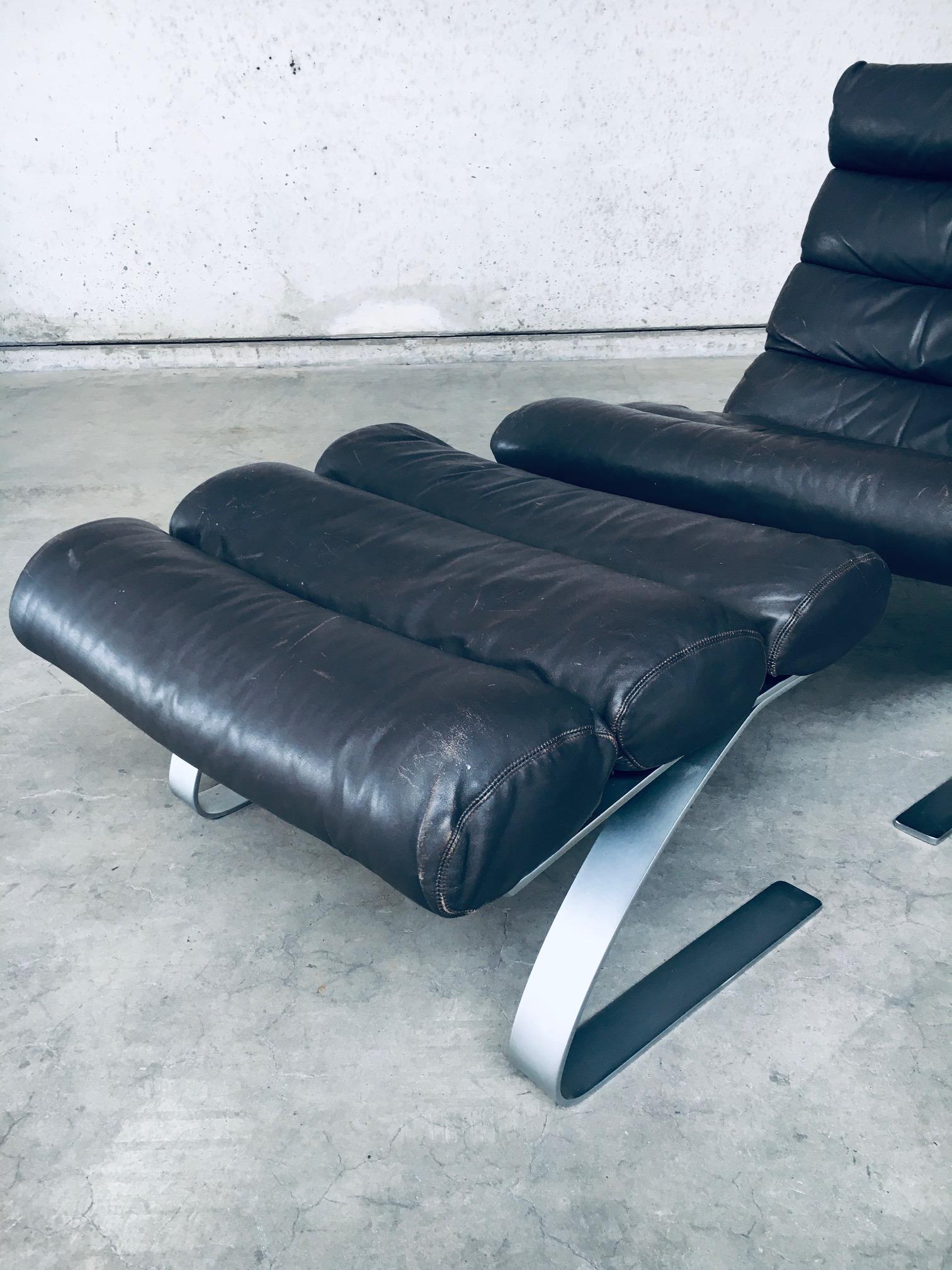 MCM Design SINUS Lounge Chair et Hocker by COR, Allemagne 1973 1