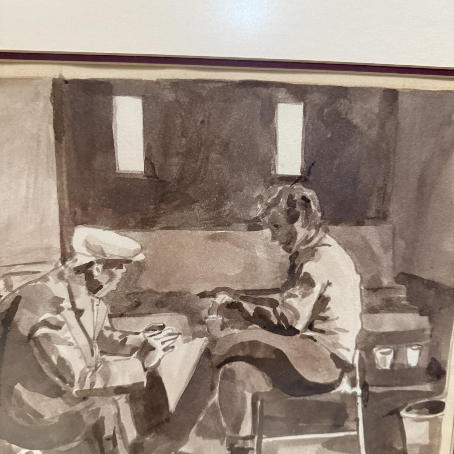 MCM Diego Rivera Arte Acquerello Disegno Messico in vendita 2