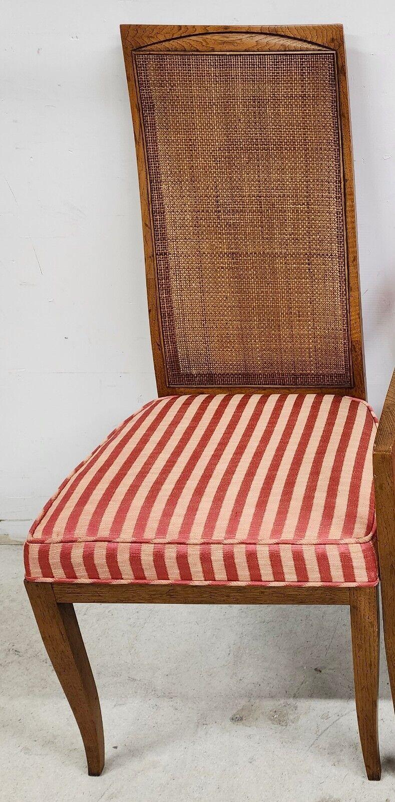 MCM Dining Chairs Cane Backs Klismos Legs - Set of 4 3