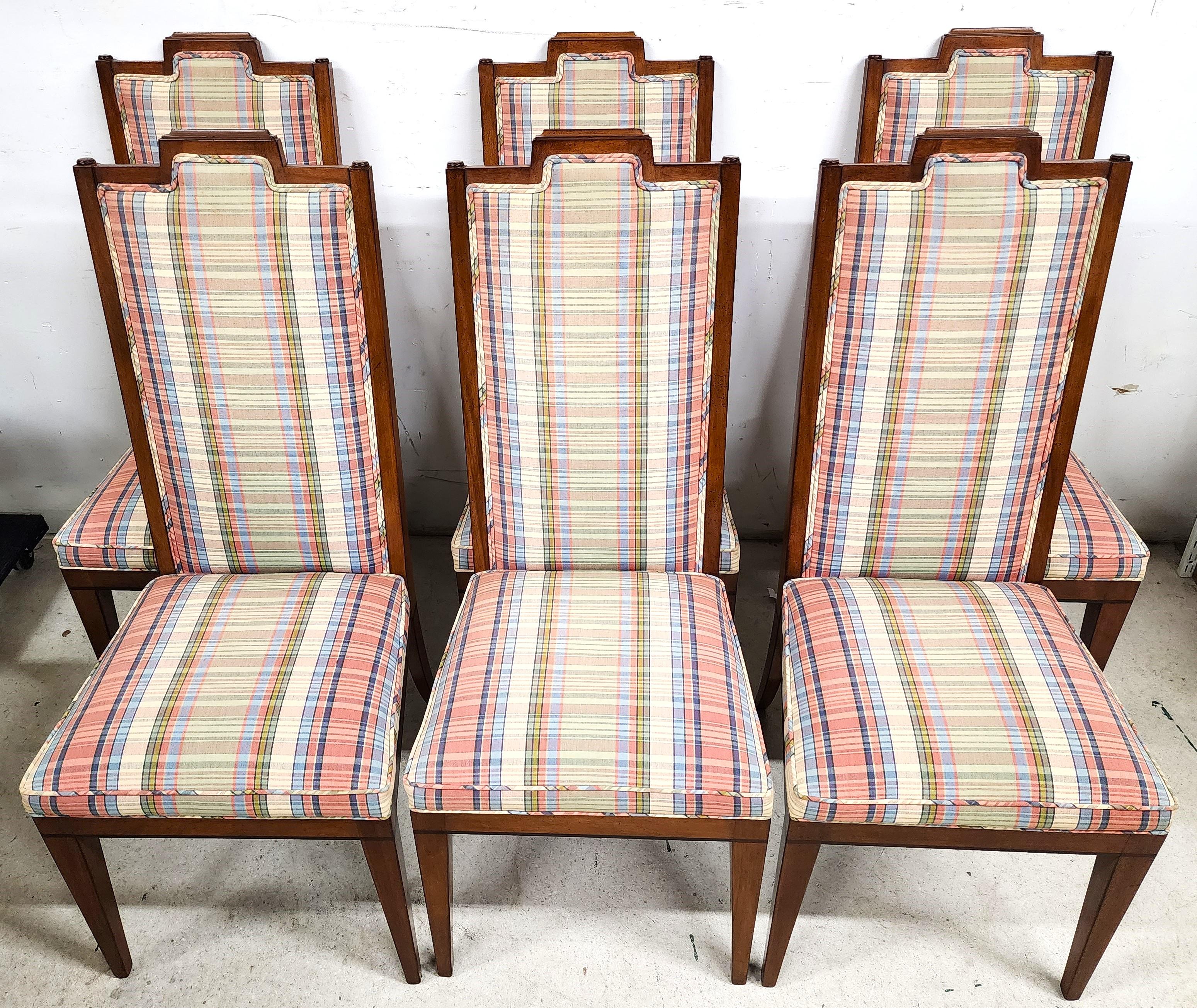 For FULL item description click on CONTINUE READING at the bottom of this page.

Offering One Of Our Recent Palm Beach Estate Fine Furniture Acquisitions Of A
Set of 6 Vintage MCM Dining Chairs Mid-Century 1950s

Approximate Measurements in