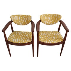 MCM Dining Room Chair with Armrests by Bernardo Bernardi, Yugoslavia 1960s