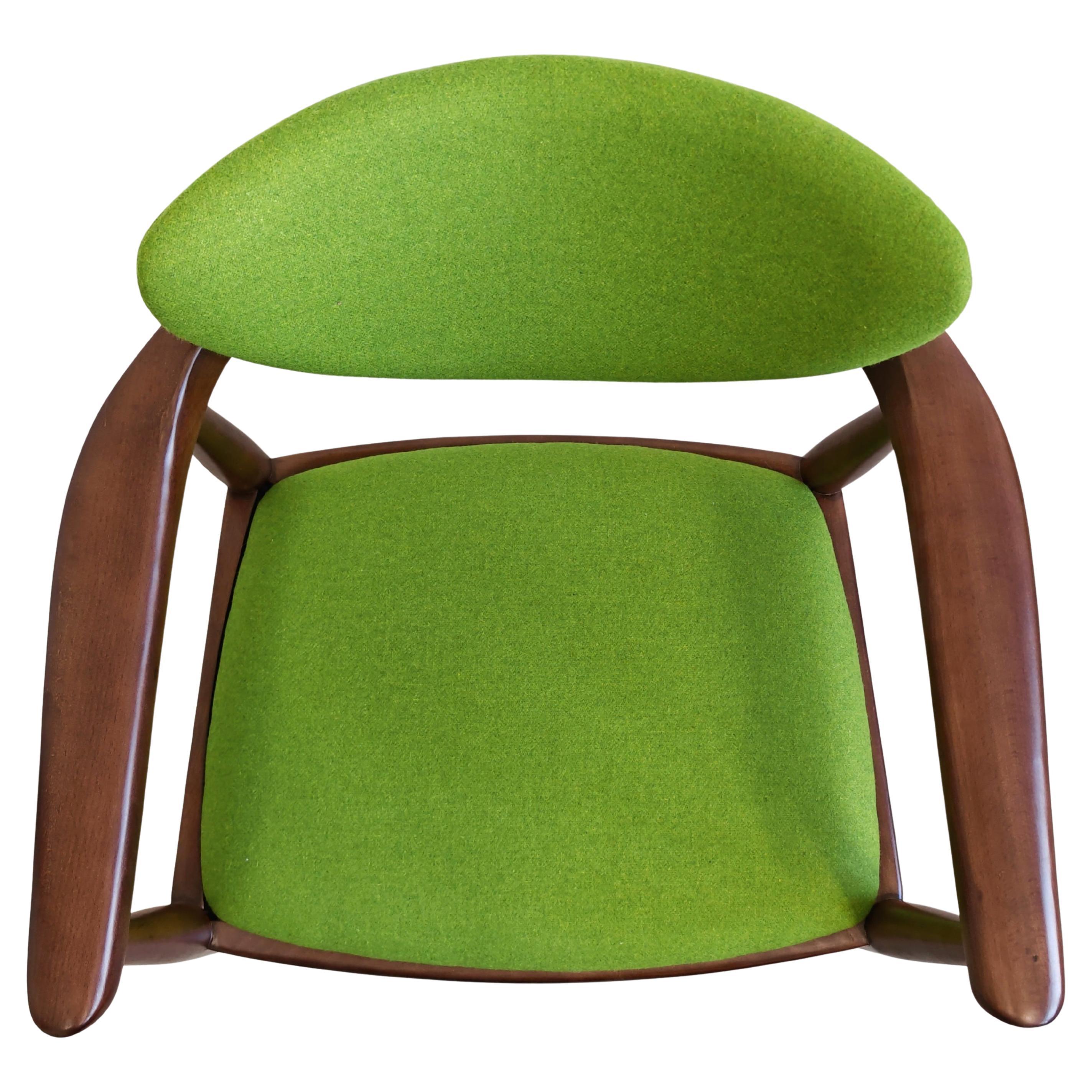 MCM Dining Room Chair with Armrests by Bernardo Bernardi, Yugoslavia 1960s