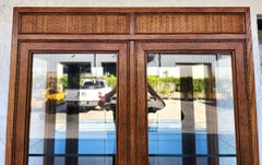 MCM Display Cabinet Etagere Vitrine Wicker by Henredon