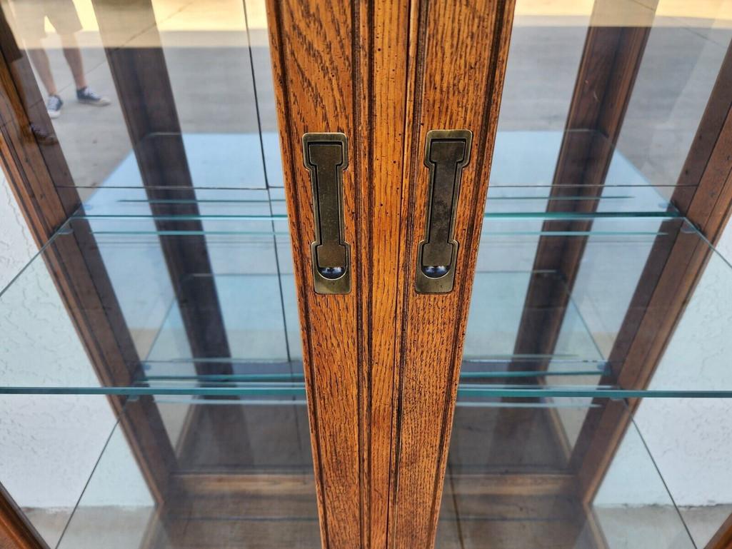 MCM Display Etagere Vitrine Wicker by Henredon For Sale at 1stDibs