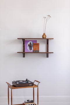MCM Display Shelf, Floating Shelves Record Storage by Le Tenon et la Mortaise
