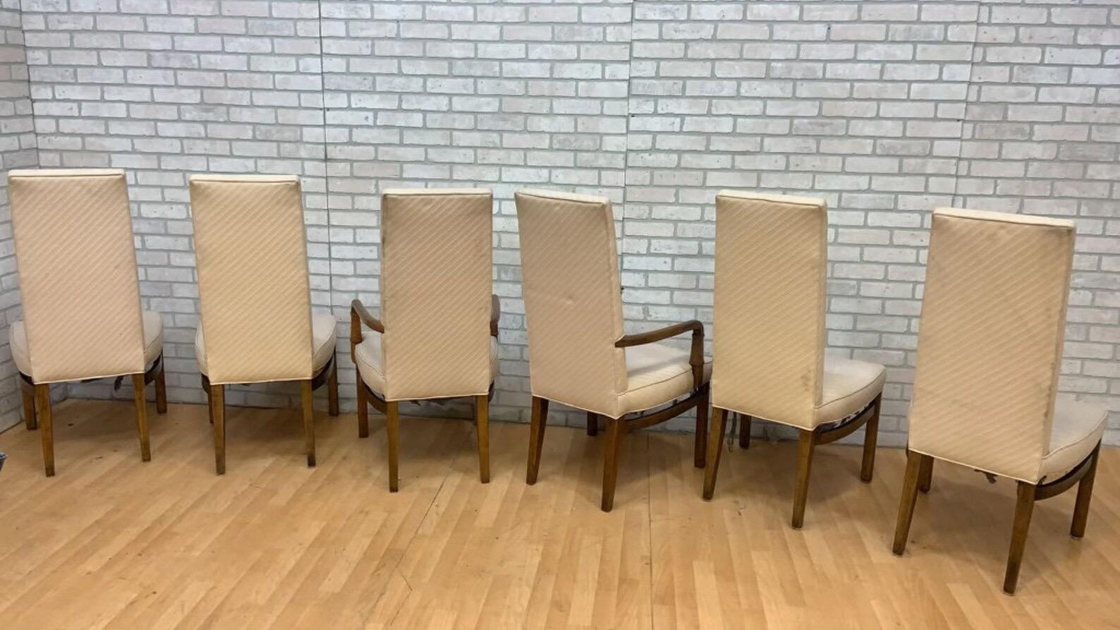 Mid-Century moderno Sedie da pranzo in stile Campaigner di MCM per tappezzeria, set da 10 in vendita