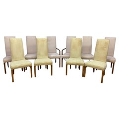 MCM Drexel Heritage Sillas de Comedor Estilo Campaña para Tapizar, Juego de 10