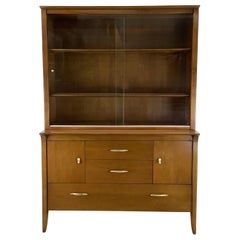 MCM Drexel “Profile” Sideboard With Display Topper by John Van Koert