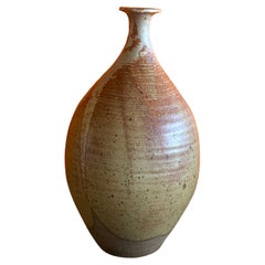 MCM Drip Glaze Studio Pottery Stoneware Vase in the Style of David Cressey