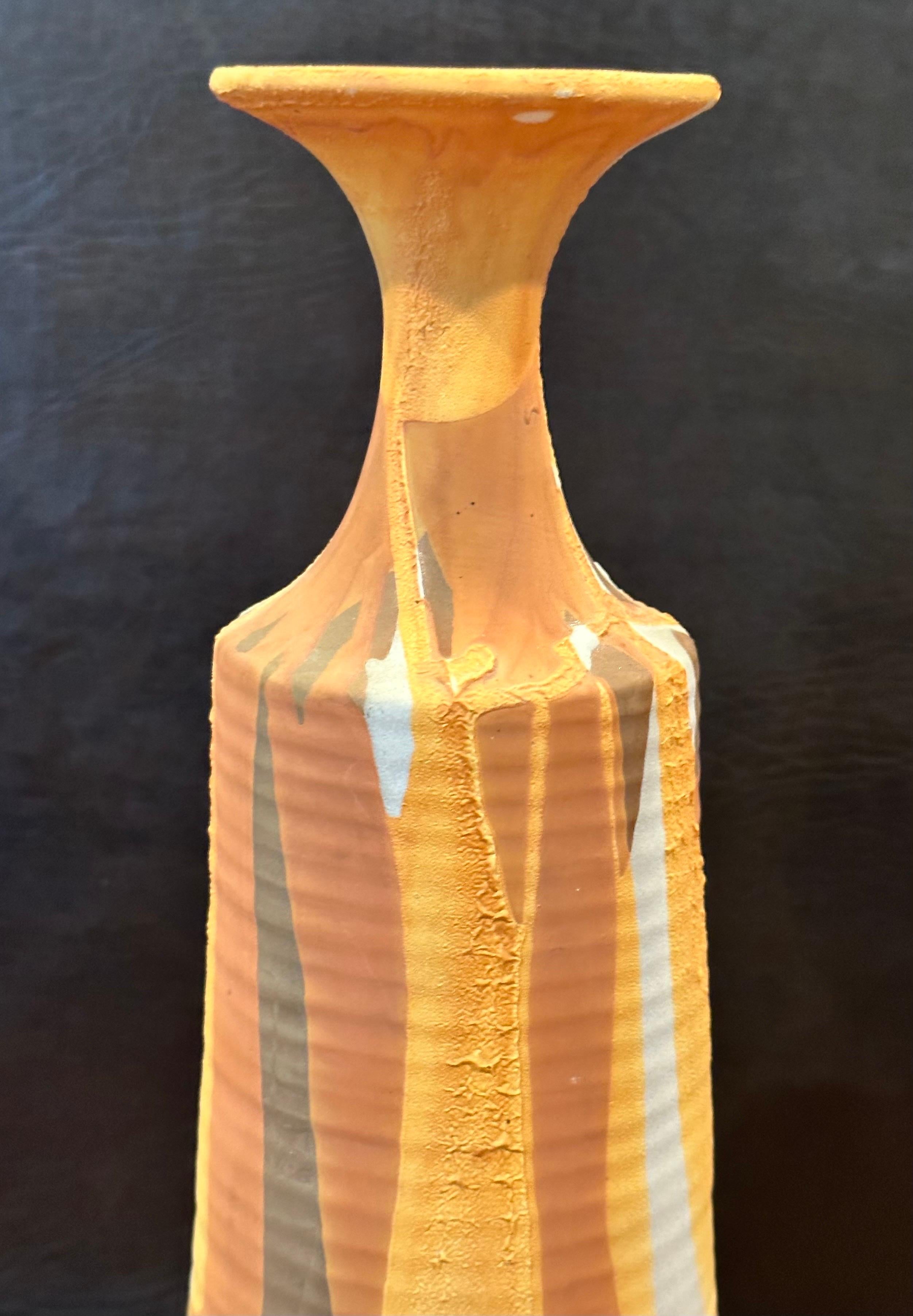 MCM Drip Glaze Vase in the Style of David Cressey For Sale 1