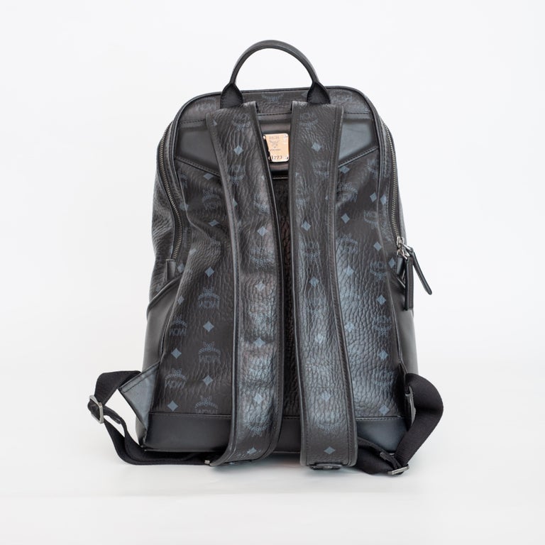 MCM Duke Visetos Backpack Black