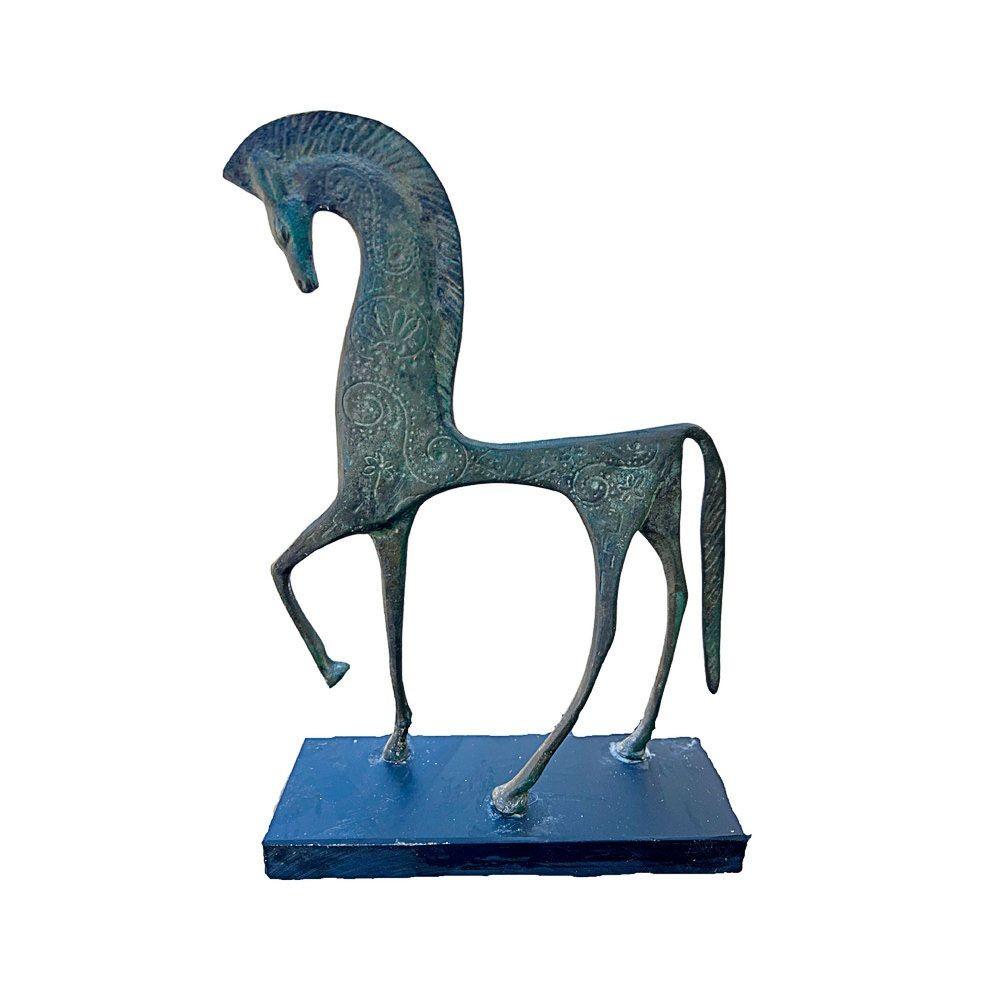 MCM Etruscan Trojan Horse Sculpture Attributed to Frederick Weinberg In Excellent Condition In Van Nuys, CA