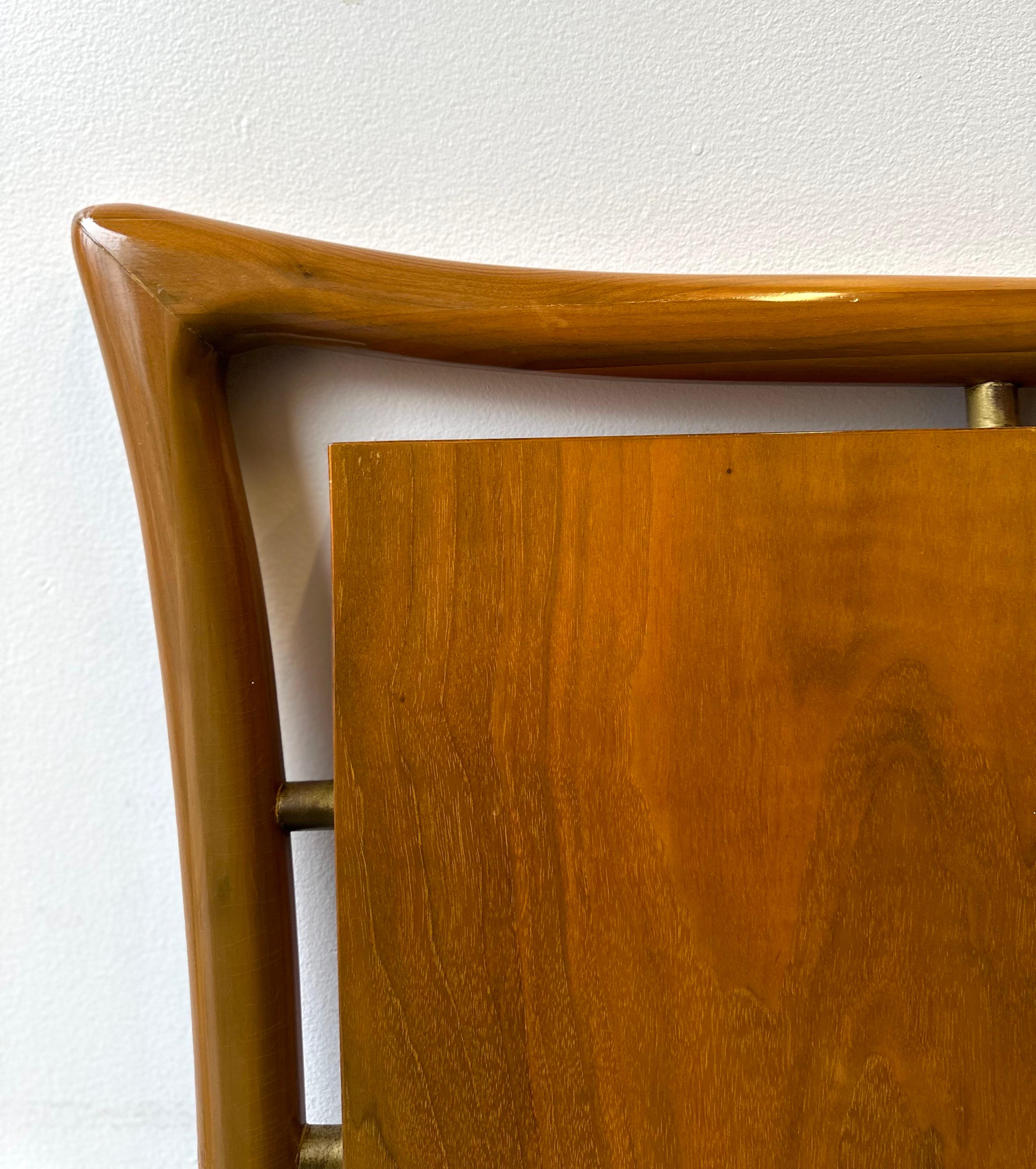 Woodwork MCM Exoskeleton Style Sculptural Walnut Queen or Full headboard by Piet Hein