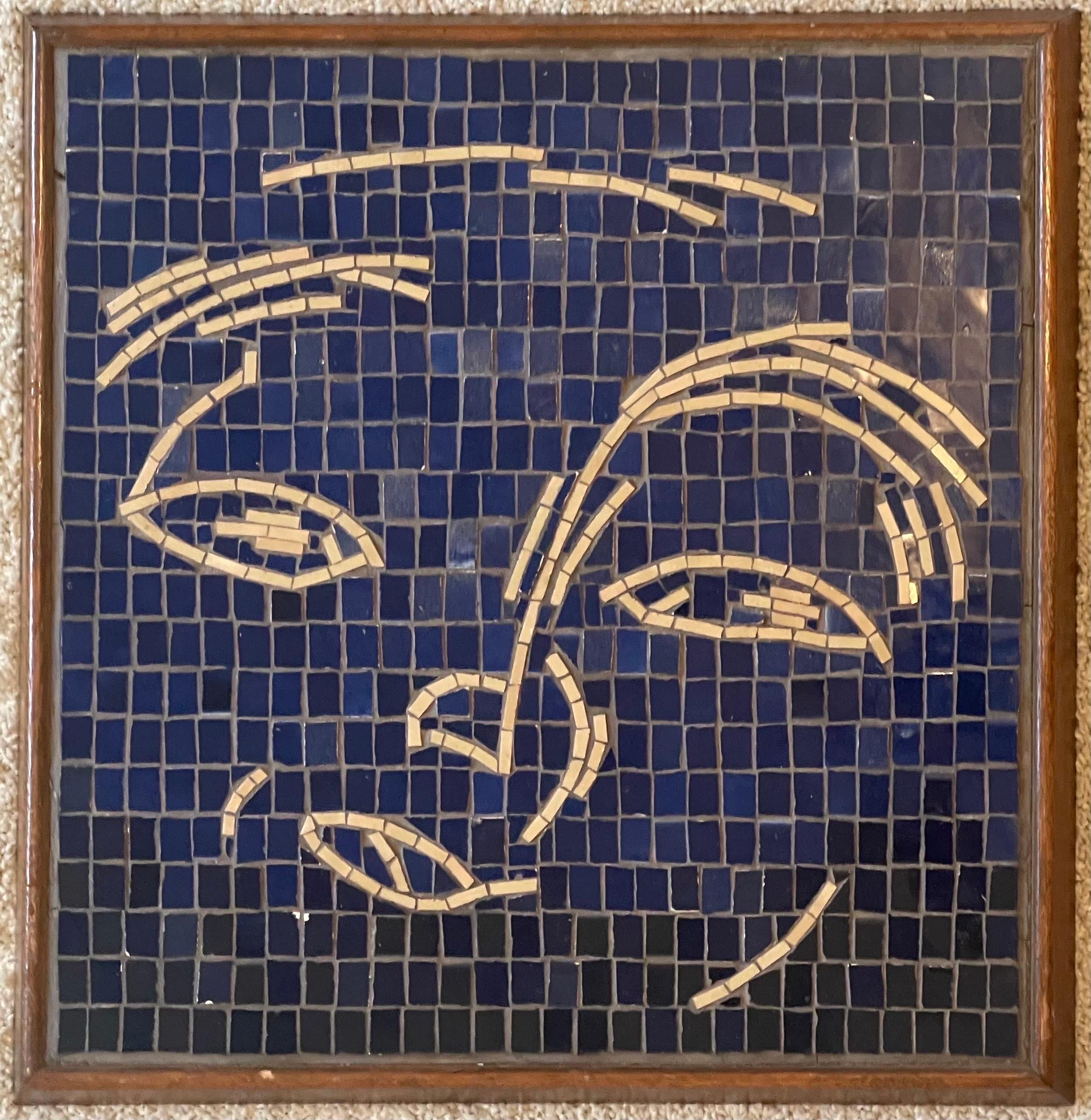 Mid-Century Modern Mosaïque « Face » du MCM sur panneau  en vente