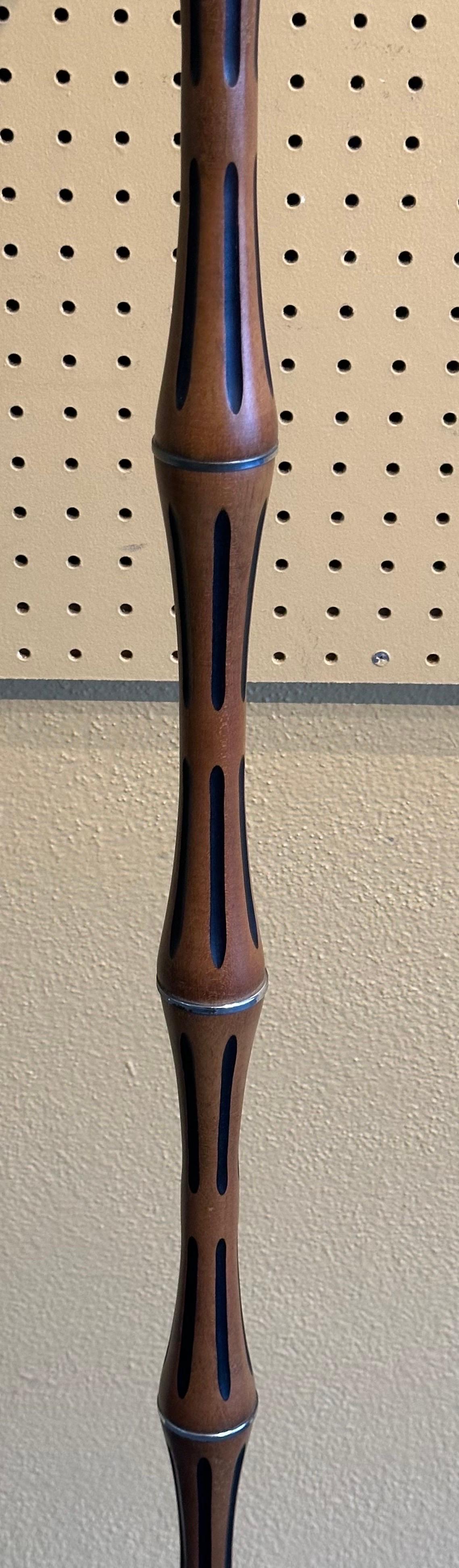 Lampada da terra scultorea in finto bambù MCM in vendita 4
