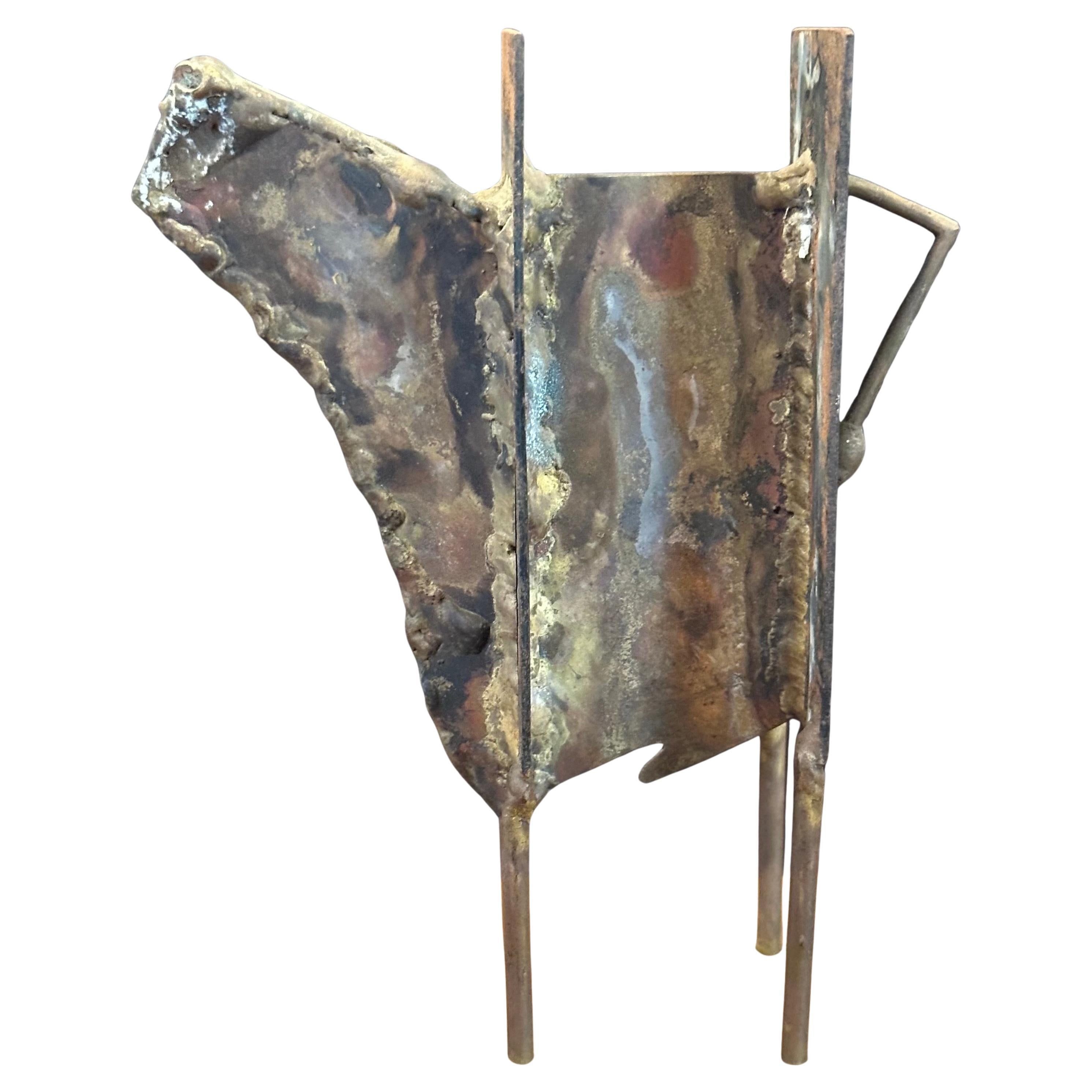 American MCM Figural Sculpture on Walnut Base Entitled 