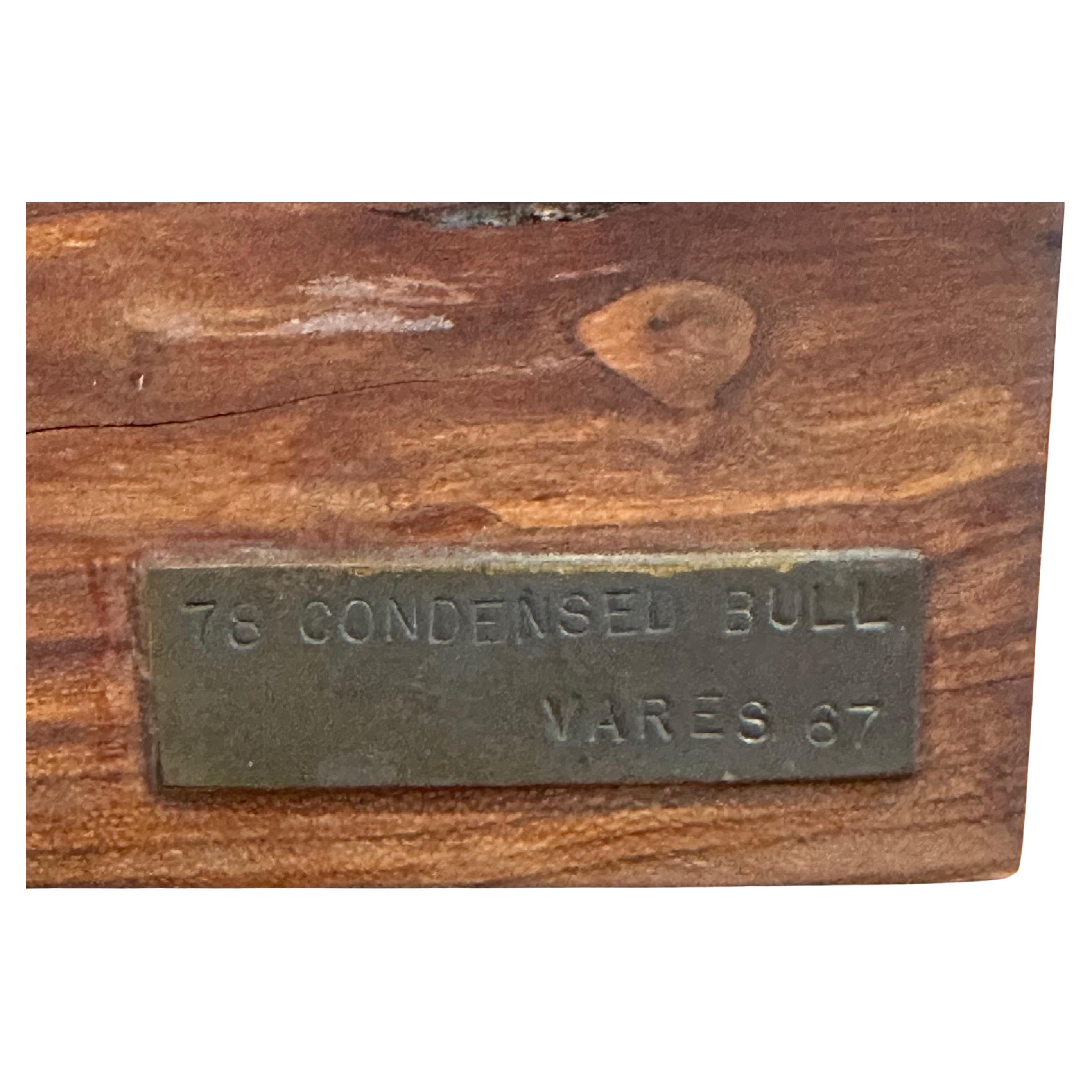 MCM Figural Sculpture on Walnut Base Entitled 