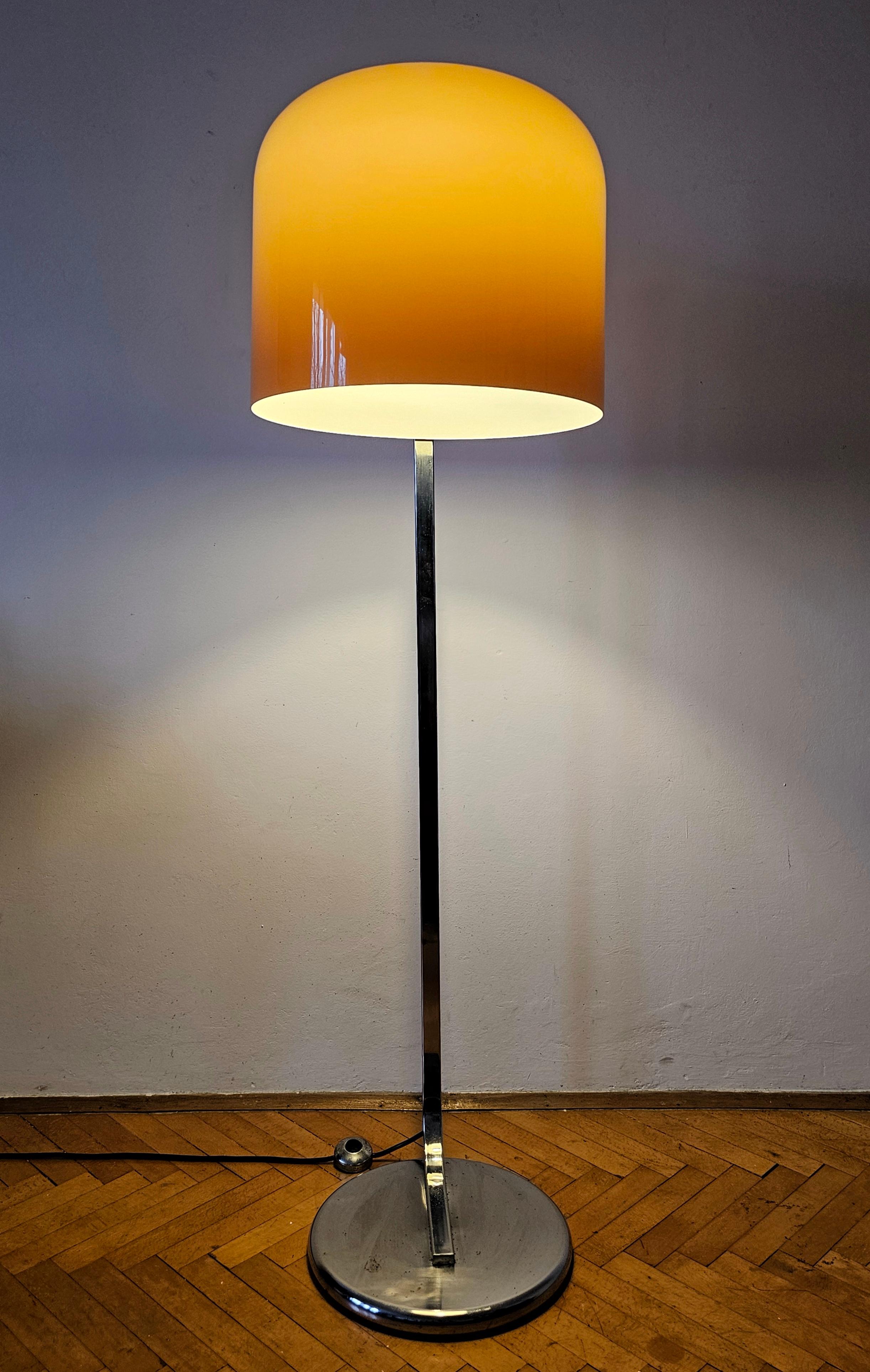 Mid-Century Modern MCM Floor Lamp from Alvise Series by Luigi Massoni for Guzzini, Yugoslavia 1960s For Sale