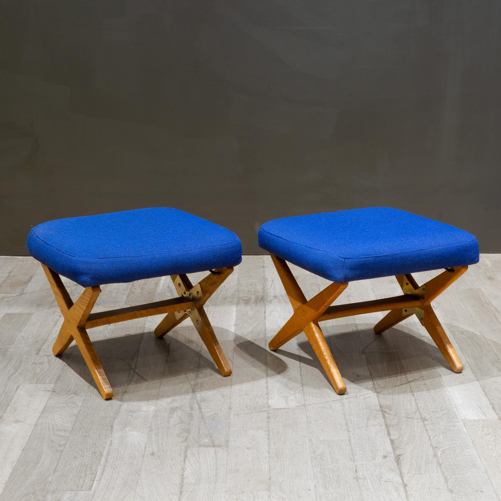 MCM Folke Ohlsson for DUX Reclining Lounge Chairs and Adjustable Ottomans C.1960 3