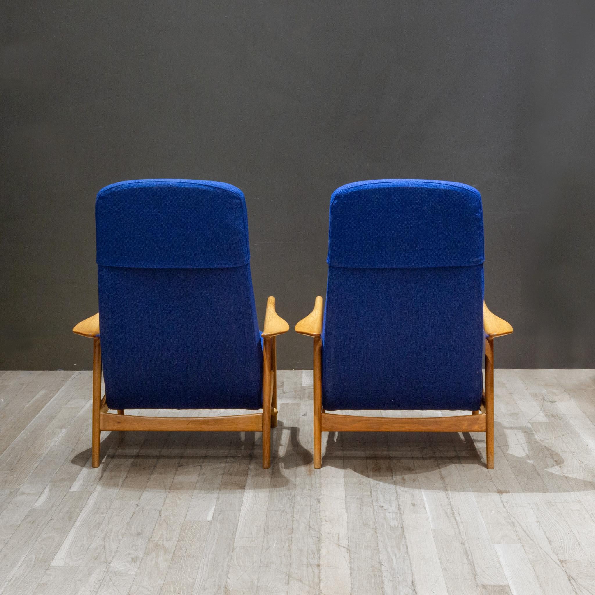 MCM Folke Ohlsson pour DUX Fauteuils de salon inclinables et poufs réglables C.1960 en vente 2