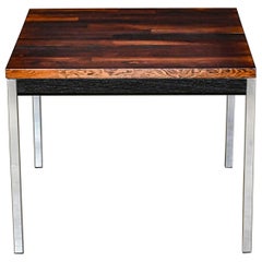 Tavolino MCM Founders Furniture Chrome Ebony Rosewood CDP#47133 David Parmelee