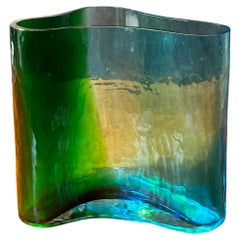MCM Free Form Art Glass Vase in the Style of Alvar Aalto
