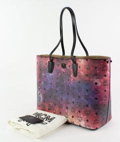 MCM Galaxy Visetos Medium Shopper Tote Bag 4mcm1223