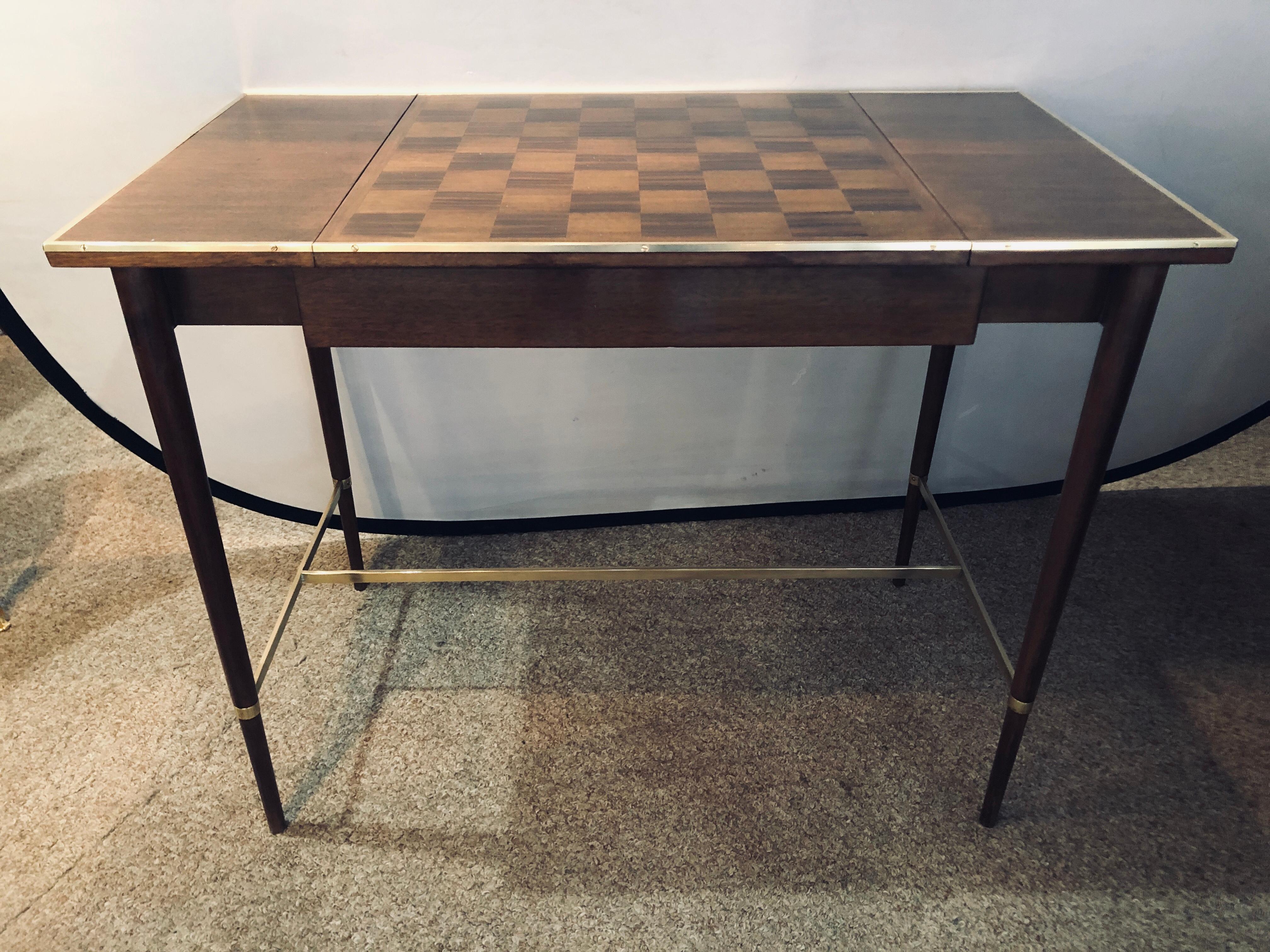 A fine Mid-Century Modern card game table 