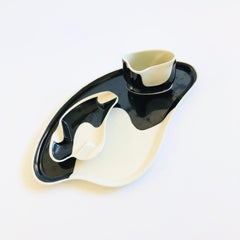 MCM German Porcelain Dish Set - 3 Pieces - Ashtray, Cup, and Tray